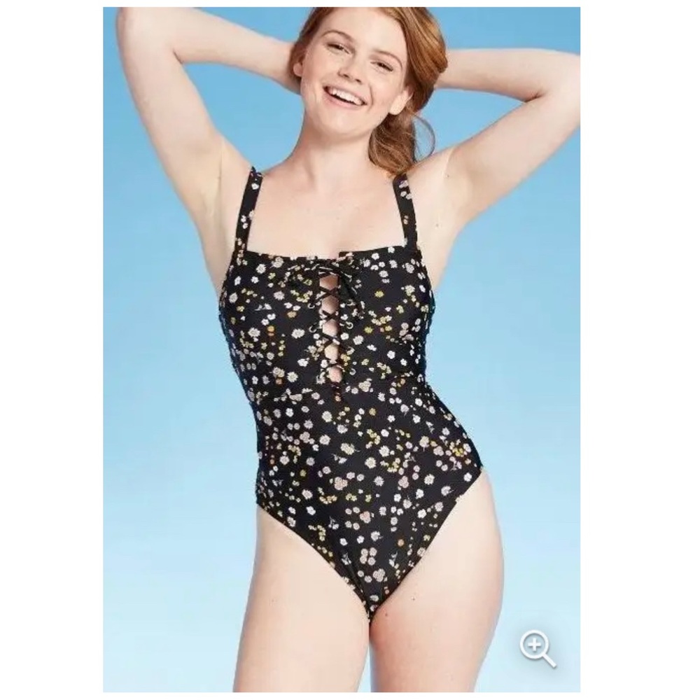 xhilaration floral one piece suimsuit SzL